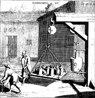 Otto von Guericke's experiment of 1672